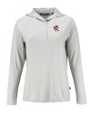 Louisville Cardinals College Vault Cutter & Buck Coastline Epic Comfort Recycled Womens Hooded Shirt CONCRETE Mannequin Thumbnail Image