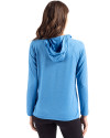 Montreal Expos Cooperstown Cutter & Buck Coastline Epic Comfort Recycled Womens Hooded Shirt Digital Back Thumbnail Image