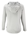 Winston-Salem State Rams Cutter & Buck Coastline Epic Comfort Recycled Womens Hooded Shirt CONCRETE Mannequin Back Thumbnail Image