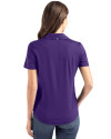 Minnesota Vikings Cutter & Buck Coastline Epic Comfort Recycled Womens Polo College Purple Back Thumbnail Image