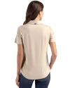 New York Giants Cutter & Buck Coastline Epic Comfort Recycled Womens Polo Wheat Back Thumbnail Image