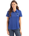 Indianapolis Colts Historic Cutter & Buck Coastline Epic Comfort Recycled Womens Polo Tour Blue Front Thumbnail Image