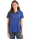 Seattle Seahawks Historic Cutter & Buck Coastline Epic Comfort Recycled Womens Polo Tour Blue Front Thumbnail Image