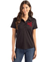Western Kentucky Hilltoppers College Vault Cutter & Buck Coastline Epic Comfort Recycled Womens Polo Black Front Thumbnail Image