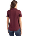 New Mexico State Aggies College Vault Cutter & Buck Coastline Epic Comfort Recycled Womens Polo Bordeaux Back Thumbnail Image