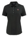 Louisville Cardinals College Vault Cutter & Buck Coastline Epic Comfort Recycled Womens Polo Black Mannequin Thumbnail Image