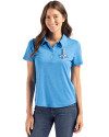 Detroit Lions Historic Cutter & Buck Coastline Epic Comfort Recycled Womens Polo Digital Front Thumbnail Image