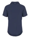 Carolina Panthers Americana Cutter & Buck Coastline Epic Comfort Recycled Womens Polo Navy Blue Mannequin Back Thumbnail Image
