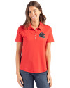 Tampa Bay Buccaneers NFL Helmet Cutter & Buck Coastline Epic Comfort Recycled Womens Polo Red Front Thumbnail Image
