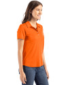 Denver Broncos Historic Cutter & Buck Coastline Epic Comfort Recycled Womens Polo College Orange Side Thumbnail Image