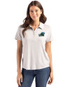 Tulane Green Wave Cutter & Buck Coastline Epic Comfort Recycled Womens Polo CONCRETE Front Thumbnail Image