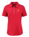USC Trojans Cutter & Buck Coastline Epic Comfort Recycled Womens Polo Cardinal Red Mannequin Thumbnail Image