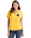 Pittsburgh Steelers NFL Helmet Cutter & Buck Coastline Epic Comfort Recycled Womens Polo College Gold Front Thumbnail Image