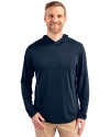 Cutter & Buck Coastline Epic Comfort Eco Recycled Mens Hooded Shirt NVBU PRO_HG 1 Thumbnail Image