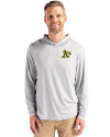 Athletics Cutter & Buck Coastline Epic Comfort Recycled Mens Hooded Shirt CONCRETE Front Thumbnail Image