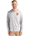 San Francisco Giants Cutter & Buck Coastline Epic Comfort Recycled Mens Hooded Shirt CONCRETE Front Thumbnail Image