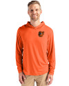 Baltimore Orioles Cutter & Buck Coastline Epic Comfort Recycled Mens Hooded Shirt College Orange Front Thumbnail Image