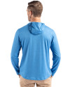 Kansas City Royals Cooperstown Cutter & Buck Coastline Epic Comfort Recycled Mens Hooded Shirt Digital Back Thumbnail Image