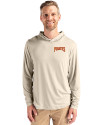 Pittsburgh Pirates Cooperstown Cutter & Buck Coastline Epic Comfort Recycled Mens Hooded Shirt Wheat Front Thumbnail Image