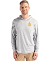 Seattle Mariners Cooperstown Cutter & Buck Coastline Epic Comfort Recycled Mens Hooded Shirt CONCRETE Front Thumbnail Image