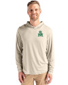 Marshall Thundering Herd College Vault Cutter & Buck Coastline Epic Comfort Recycled Mens Hooded Shirt Wheat Front Thumbnail Image