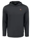 Louisville Cardinals College Vault Cutter & Buck Coastline Epic Comfort Recycled Mens Hooded Shirt Black Mannequin Thumbnail Image