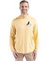 Arizona Cardinals Historic Cutter & Buck Coastline Epic Comfort Recycled Mens Hooded Shirt Desert Front Thumbnail Image