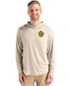 Missouri Tigers College Vault Cutter & Buck Coastline Epic Comfort Recycled Mens Hooded Shirt Wheat Front Thumbnail Image