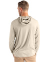Athletics Cooperstown Cutter & Buck Coastline Epic Comfort Recycled Mens Hooded Shirt Wheat Back Thumbnail Image