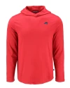 Carolina Panthers Americana Cutter & Buck Coastline Epic Comfort Recycled Mens Hooded Shirt Red Mannequin Thumbnail Image