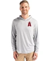 Los Angeles Angels City Connect Cutter & Buck Coastline Epic Comfort Recycled Mens Hooded Shirt CONCRETE Front Thumbnail Image