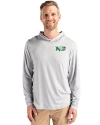 North Dakota Cutter & Buck Coastline Epic Comfort Recycled Mens Hooded Shirt CONCRETE Front Thumbnail Image
