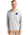 Memphis Tigers Cutter & Buck Coastline Epic Comfort Recycled Mens Hooded Shirt CONCRETE Front Thumbnail Image