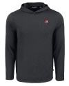 Winston-Salem State Rams Cutter & Buck Coastline Epic Comfort Recycled Mens Hooded Shirt Black Mannequin Thumbnail Image