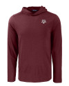 Texas A&M Aggies Cutter & Buck Coastline Epic Comfort Recycled Mens Hooded Shirt Bordeaux Mannequin Thumbnail Image