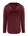Texas A&M Aggies Cutter & Buck Coastline Epic Comfort Recycled Mens Hooded Shirt Bordeaux Mannequin Back Thumbnail Image