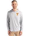 Tennessee Volunteers Cutter & Buck Coastline Epic Comfort Recycled Mens Hooded Shirt CONCRETE Front Thumbnail Image