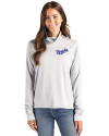 Kansas City Royals Cooperstown Cutter & Buck Coastline Epic Comfort Recycled Womens Funnel Neck CONCRETE Front Thumbnail Image