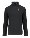 Texas Tech Red Raiders Alumni Cutter & Buck Coastline Epic Comfort Recycled Womens Funnel Neck Black Mannequin Thumbnail Image