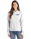 Montana State Bobcats College Vault Cutter & Buck Coastline Epic Comfort Recycled Womens Funnel Neck CONCRETE Front Thumbnail Image