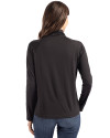 Hawaii Warriors Cutter & Buck Coastline Epic Comfort Recycled Womens Funnel Neck Black Back Thumbnail Image