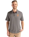 New York Mets Cutter & Buck Coastline Epic Comfort Recycled Mens Polo Elemental Grey Front Thumbnail Image