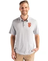 San Francisco Giants Cutter & Buck Coastline Epic Comfort Recycled Mens Polo CONCRETE Front Thumbnail Image