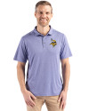 Minnesota Vikings Cutter & Buck Coastline Epic Comfort Recycled Mens Polo Hyacinth Front Thumbnail Image