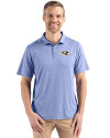 Baltimore Ravens Cutter & Buck Coastline Recycled Double Peached Mens Polo Hyacinth Front Thumbnail Image