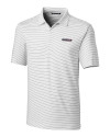 San Francisco 49ers Americana Cutter & Buck Forge Pencil Stripe Stretch Mens Polo White Mannequin Thumbnail Image