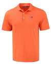 Virginia Tech Hokies College Vault Cutter & Buck Coastline Epic Comfort Recycled Mens Polo College Orange Mannequin Thumbnail Image