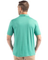 George Mason Patriots College Vault Cutter & Buck Coastline Epic Comfort Recycled Mens Polo Kelly Green Back Thumbnail Image