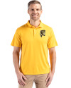 View image 4: Grambling Tigers College Vault Cutter & Buck Coastline Recycled Double Peached Mens Polo College Gold Front