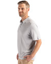 Grambling Tigers College Vault Cutter & Buck Coastline Epic Comfort Recycled Mens Polo CONCRETE Side Thumbnail Image